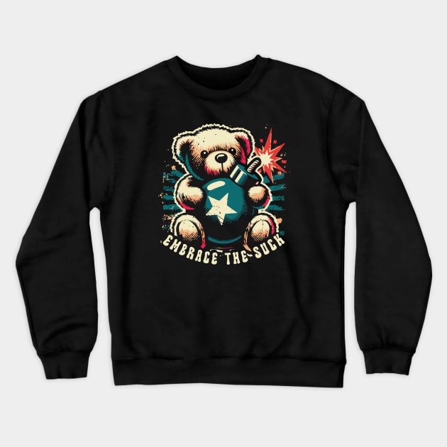 Embrace The Suck // Funny Dead Inside Crewneck Sweatshirt by Trendsdk